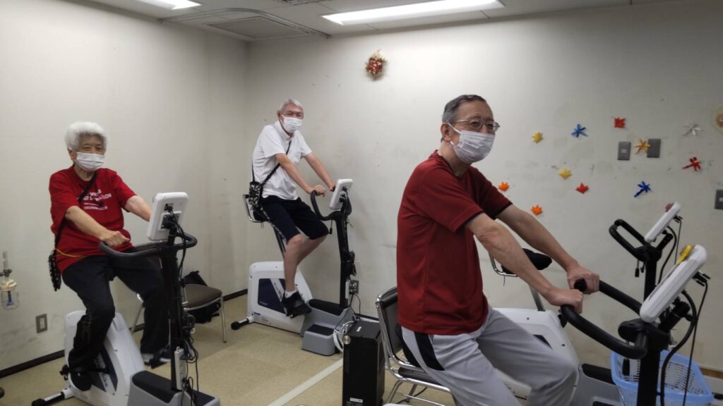 ⑤有酸素運動（自転車エルゴ、トレッドミル）